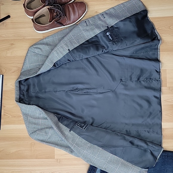 Hickey Freeman VINTAGE 100% Wool Plaid Suit Jacket - Picture 5 of 9